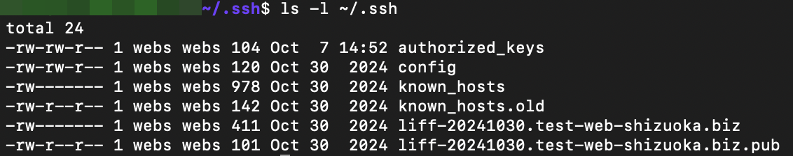 「authorized_keys」に名称変更