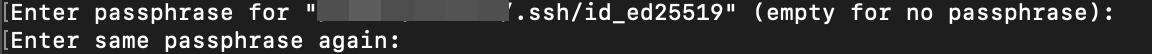 enter passphrase